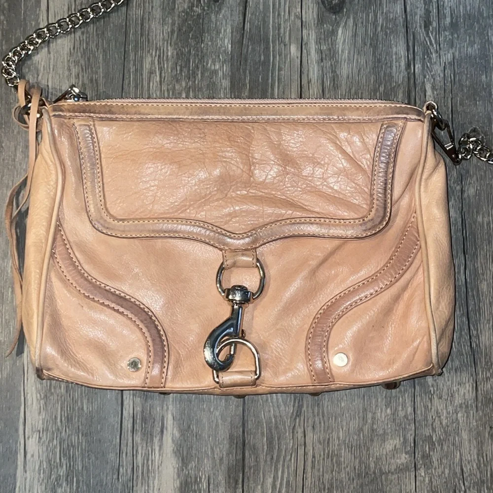Rebecca Minkoff tan leather crossbody bag